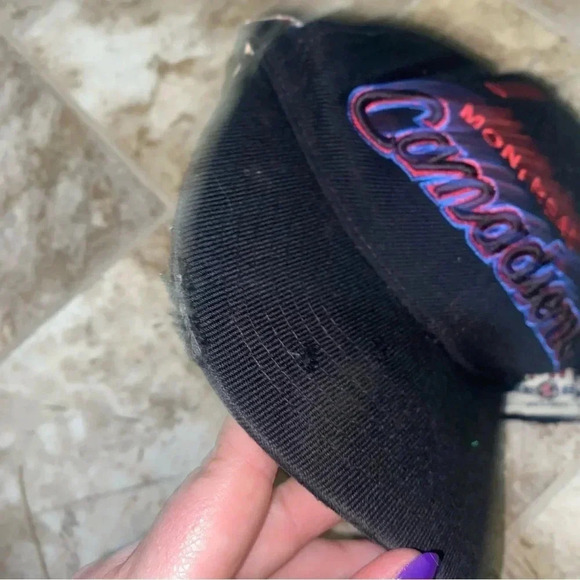 Men’s Vintage 1993 Montreal Canadians NHL Snap Back  Hat Zephyr brand Worn Out - Picture 10 of 14